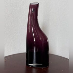 IKEA Okkso Cased Glass Vase Hand
Blown Plum Purple Asymmetrical
Retired 11.5in